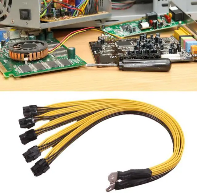 Main image of 1pc 6Pin Connector Sever Power Supply Cable PCI-E For P3 Machine Support Supply 6Pin Line Graphics Card Line 2400W 2600W 40cm