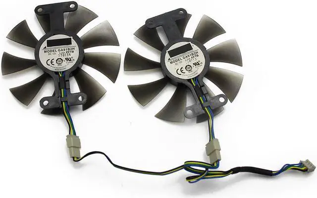 Alt view image 4 of 5 - GA91B2H 12V 0.35A 86mm RX 560 4Pin VGA Fan For SAPPHIRE RX560 Graphics Card Cooling Fan
