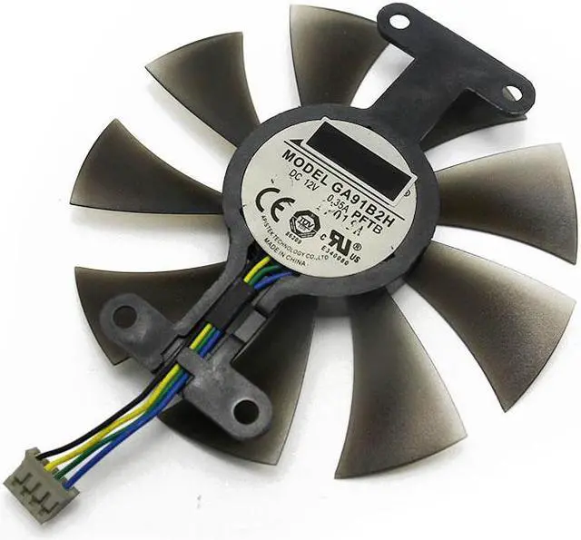Alt view image 5 of 5 - GA91B2H 12V 0.35A 86mm RX 560 4Pin VGA Fan For SAPPHIRE RX560 Graphics Card Cooling Fan
