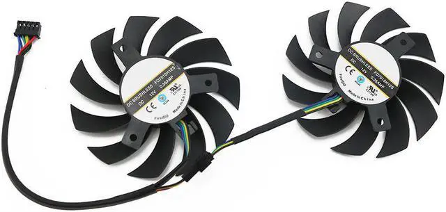 Alt view image 4 of 4 - 2PCS/lot 5Pin FD7010H12S GTX 1060 960 SI OC for ASUS GTX1060-03G GTX960 GAMING Graphics card cooling fan T128010SH
