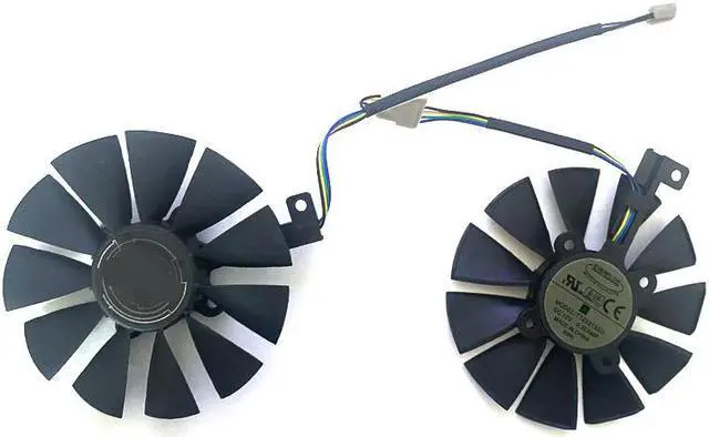 Alt view image 5 of 6 - 2PCS 87MM Cooling Fan For ASUS GTX1060 1070 Ti RX 470 570 580 Graphics Card Everflow T129215SU PLD09210S12HH 28mm Cooling Fans