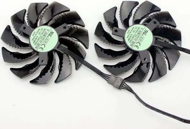 Alt view image 4 of 6 - T129215SU GV-RX570/RX580 GAMING GV-RX470 WF2/RX480 WF2 88MM Fan For Gigabyte Cards Cooling Fan