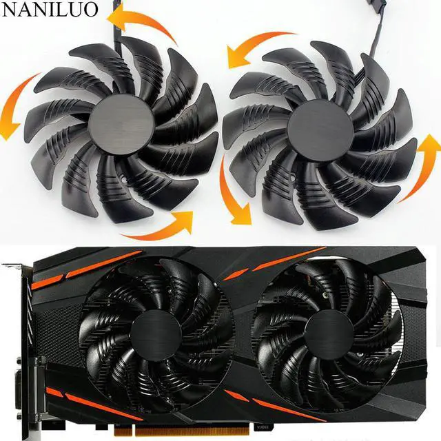 Main image of T129215SU GV-RX570/RX580 GAMING GV-RX470 WF2/RX480 WF2 88MM Fan For Gigabyte Cards Cooling Fan