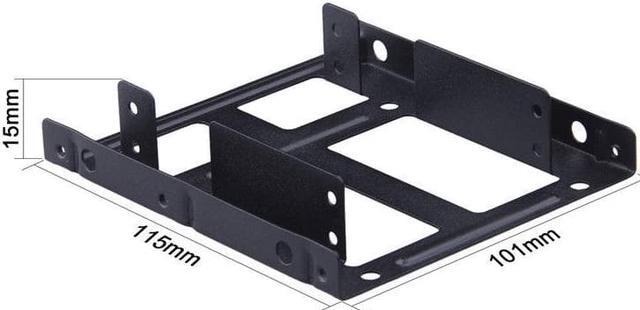 Alt view image 6 of 6 - 2.5 inch to 3.5 inch External HDD SSD Metal Mounting Kit Adapter Bracket with SATA Data Power Cables Screws