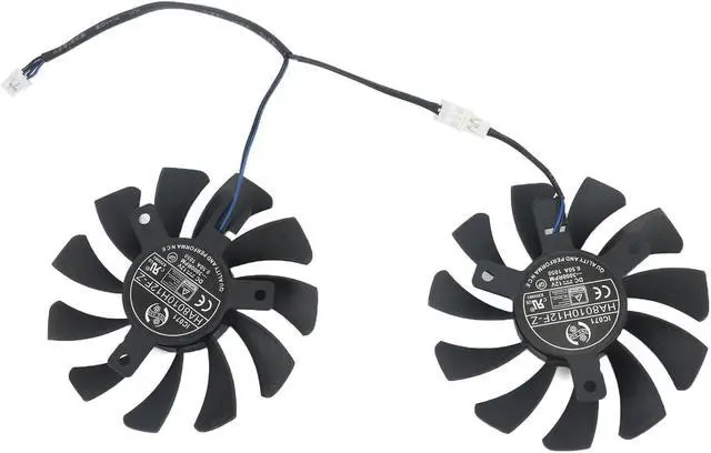 Alt view image 2 of 5 - 75MM HA8010H12F-Z GPU Cooler Fan Replacement For MSI GTX 1050 2GT OC 1050Ti 4GT Graphics Video Card Cooling Fans 2Pin eokCXOY