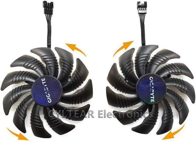Alt view image 4 of 6 - 88MM PLD09210S12HH T129215SU 4Pin Cooler Fan For Gigabyte GeForce GTX1060 1070 GTX 1050ti GTX 960 RX570 RX470 Graphics Card
