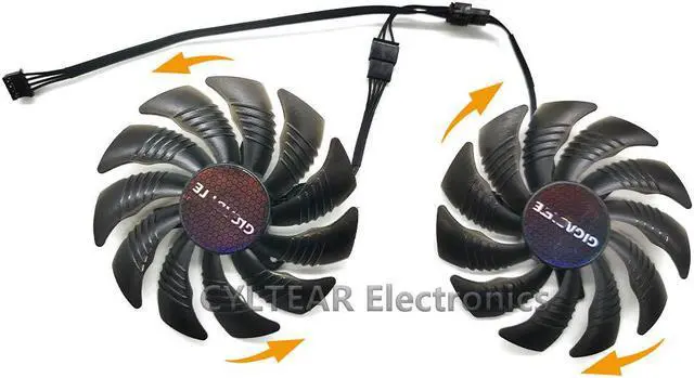 Alt view image 3 of 6 - 88MM PLD09210S12HH T129215SU 4Pin Cooler Fan For Gigabyte GeForce GTX1060 1070 GTX 1050ti GTX 960 RX570 RX470 Graphics Card
