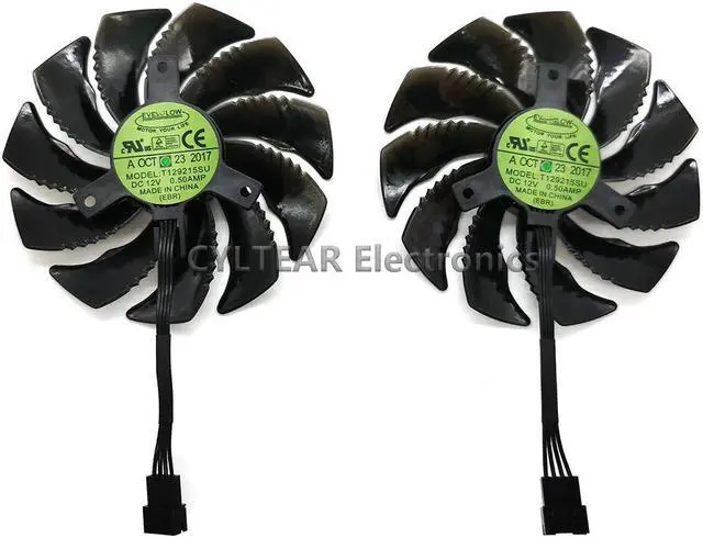 Alt view image 5 of 6 - 88MM PLD09210S12HH T129215SU 4Pin Cooler Fan For Gigabyte GeForce GTX1060 1070 GTX 1050ti GTX 960 RX570 RX470 Graphics Card