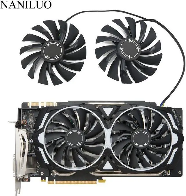 Main image of 95MM PLD10010S12HH Cooler Fan For MSI Radeon R9 380 Armor 2X GTX 1060/1070/1080 TI RX 470/570 RX580 Gaming Card