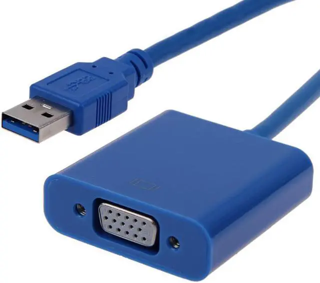 Alt view image 6 of 6 - USB 3.0 to VGA Video Graphic Card Multi-Display External Cable Adapter Converter for Win 7/8 System VGA Cable Adapter