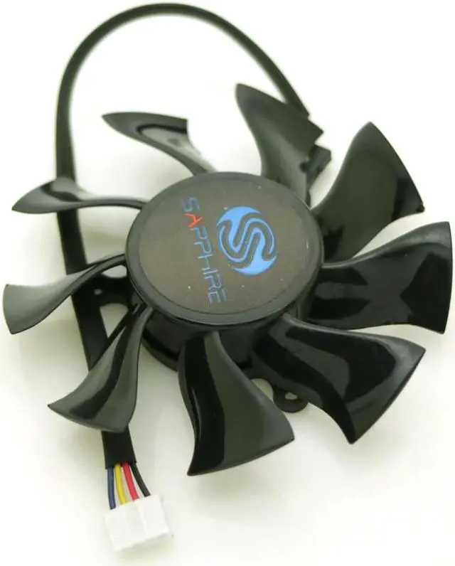 Alt view image 5 of 5 - FD8015H12S 75mm VGA Fan For Sapphire HD6850 HD4860 HD5850 HD4890 Graphics Card Cooling Fan 4Pin
