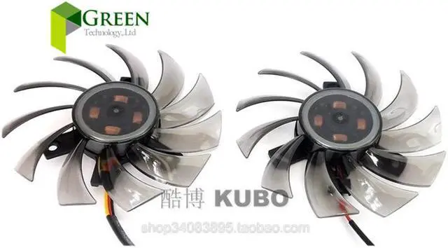 Alt view image 2 of 6 - ARX FS1280-S2153A 12V 0.16A 75mm VGA Fan Diameter 39/40mm Hole Pitch For Gigabyte GT240 GTX460 560 430 440 440 Graphics card fan eokCXOY