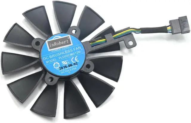 Alt view image 3 of 5 - 87MM PLD09210S12M PLD09210S12HH Cooling Fan Replace For ASUS Strix GTX 1060 OC 1070 1080 GTX 1080Ti RX 480 Graphics Card Fan