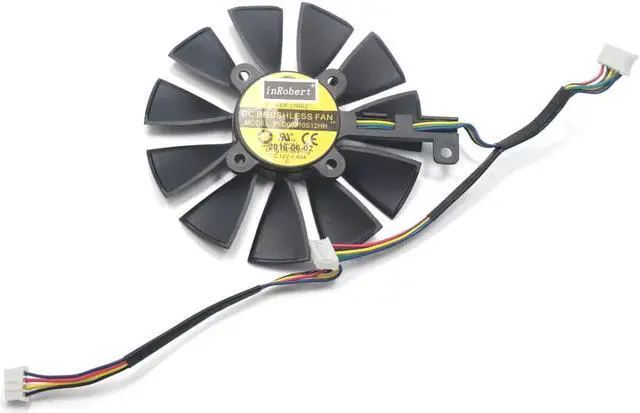 Alt view image 4 of 5 - 87MM PLD09210S12M PLD09210S12HH Cooling Fan Replace For ASUS Strix GTX 1060 OC 1070 1080 GTX 1080Ti RX 480 Graphics Card Fan