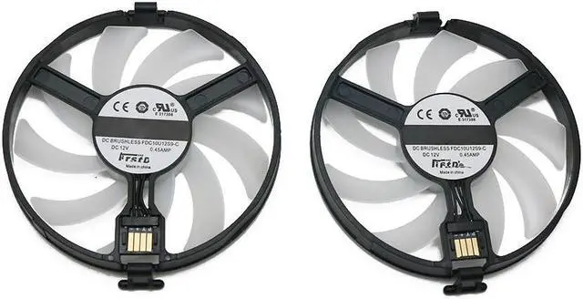 Alt view image 4 of 5 - FDC10U12S9-C Cooler Fan Replace For XFX AMD Radeon RX 470 480 580 RX580 RX480 RX470 EDITION Crimson Graphics Card Cooling Fan eokCXOY