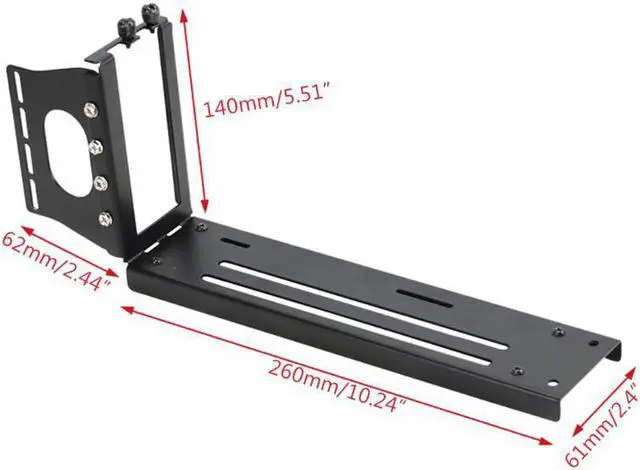Alt view image 6 of 6 - Vertical Graphics Card Holder Bracket GPU Mount kickstand/base For -ATX chassis Holder for RTX3060 3070 3090 RX