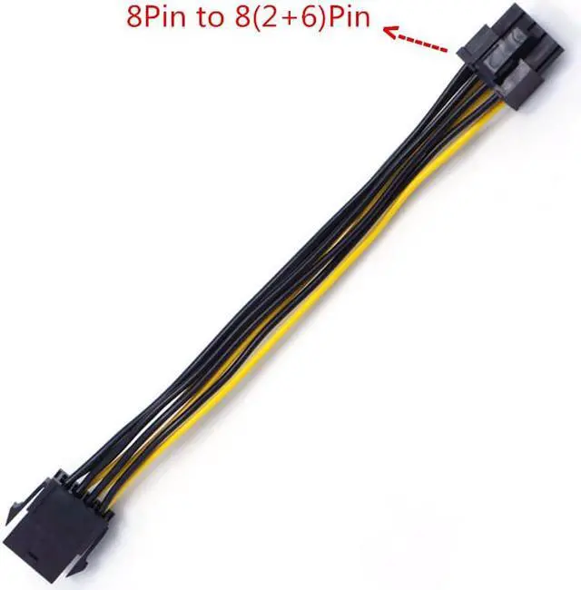 Alt view image 4 of 4 - 10Pcs PCI-e PCIe Graphics card 6Pin Female to GPU 8Pin Male Conversion Cable ATX 6Pin to PCI express 8Pin Power Supply Cable