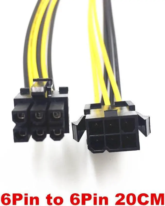 Alt view image 3 of 4 - 10Pcs PCI-e PCIe Graphics card 6Pin Female to GPU 8Pin Male Conversion Cable ATX 6Pin to PCI express 8Pin Power Supply Cable