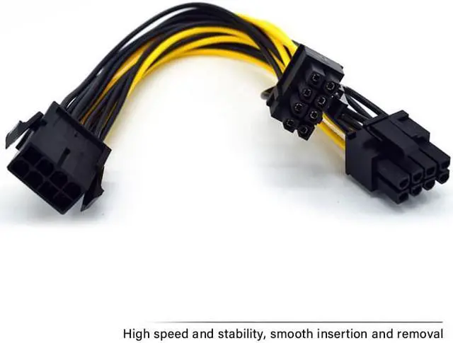 Alt view image 3 of 6 - 10Pcs 8 Pin to Dual 8(6+2)Pin PCI Express Power Cable 20cm Motherboard Graphics Card PCI-E GPU For Power Supply Cable Splitter