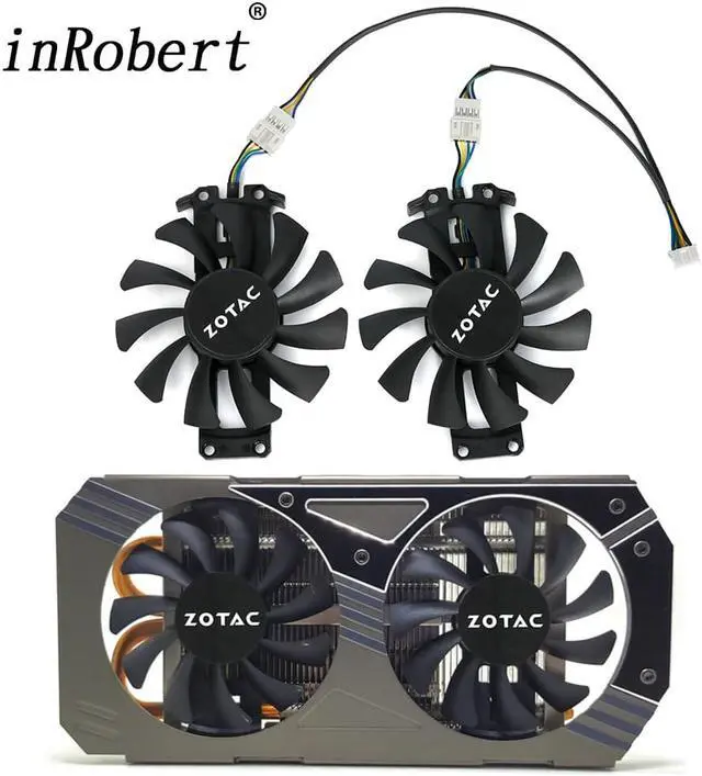 Alt view image 5 of 6 - 75mm Cooling Fan GA81S2U 12V 0.38A 75mm 4Pin Fan For ZOTAC GTX950 GTX960 GTX1060 4G PCI-EDC Graphics Card Fan