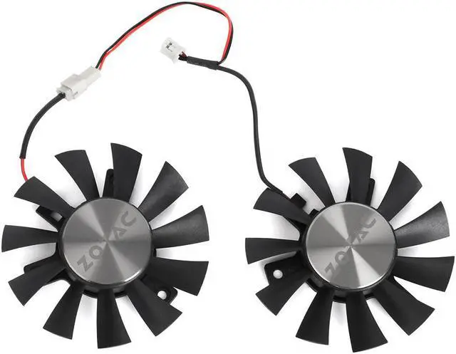Alt view image 2 of 3 - For ZOTAC GeForce GTX1050 GTX 1050 Ti OC 4GB GDDR5 128BIT For APISTEK GA71S2H ANTA DC12V 2Pin GPU Graphics Card Cooling Fan