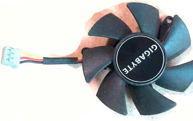Alt view image 3 of 6 - 2pin 3pin 45mm 0.19A FS1250-A1053A GPU VGA Video Cooler Graphics Card For Gigabyte GTX 1650 GTX1650 D6 OC Low Profile 4G Cards