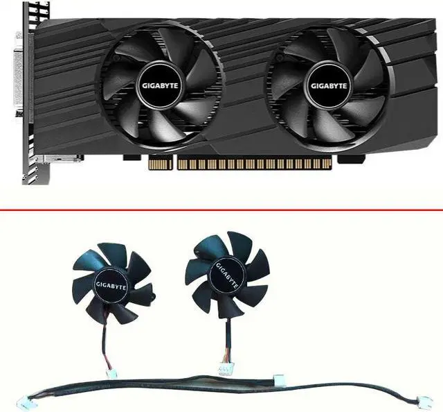 Main image of 2pin 3pin 45mm 0.19A FS1250-A1053A GPU VGA Video Cooler Graphics Card For Gigabyte GTX 1650 GTX1650 D6 OC Low Profile 4G Cards
