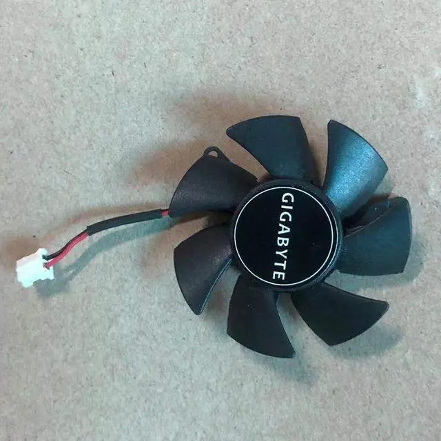 Alt view image 4 of 6 - 2pin 3pin 45mm 0.19A FS1250-A1053A GPU VGA Video Cooler Graphics Card For Gigabyte GTX 1650 GTX1650 D6 OC Low Profile 4G Cards