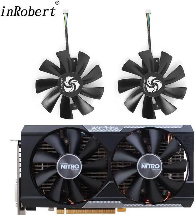 Main image of GAA8B2U GAA8S2U 10cm 4Pin Graphics Card Fan Replacement For Sapphire NITRO Radeon R9 380 380X Video Card Cooler