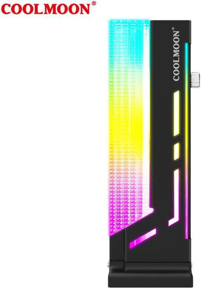 Alt view image 4 of 6 - 5V3Pin ARGB Graphics Card Bracket Magnet Holder Jack Desktop Computer PC Case Video Card GPU Water Cooling Kit Support Stand