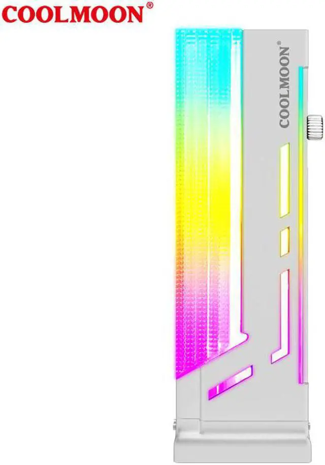 Alt view image 2 of 6 - 5V3Pin ARGB Graphics Card Bracket Magnet Holder Jack Desktop Computer PC Case Video Card GPU Water Cooling Kit Support Stand