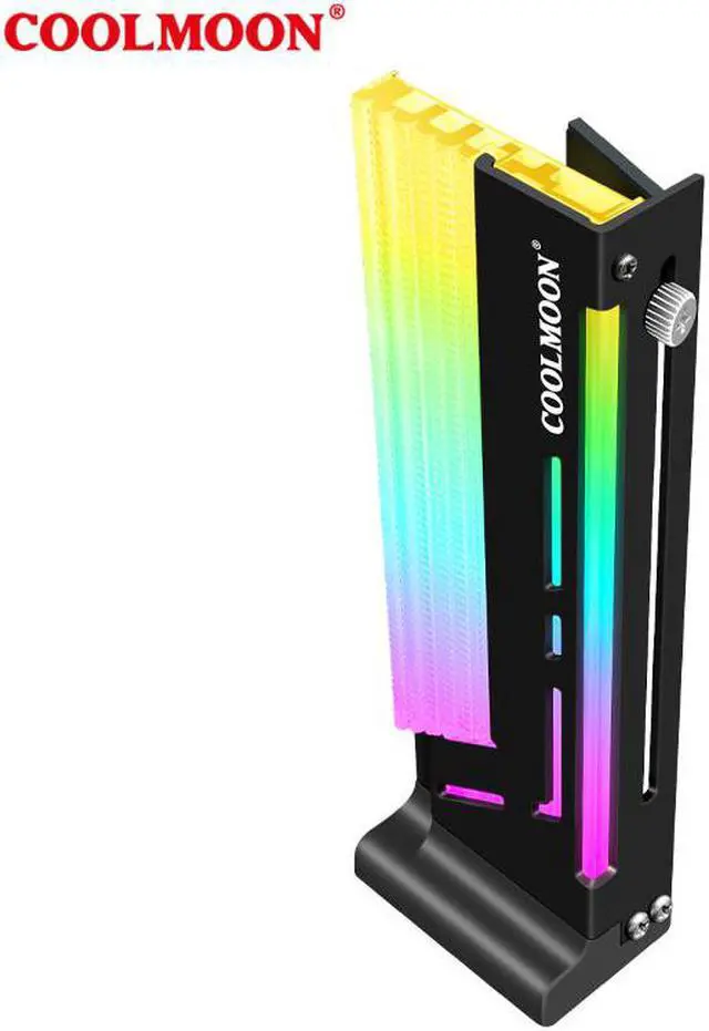 Alt view image 5 of 6 - 5V3Pin ARGB Graphics Card Bracket Magnet Holder Jack Desktop Computer PC Case Video Card GPU Water Cooling Kit Support Stand