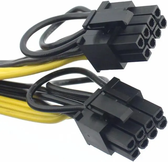 Alt view image 5 of 6 - 5pcs PCI-E 6Pin to Dual 6+2-pin Power Cable 70cm 18AWG Graphics Card 6Pin to Dual 8Pin PCIE 70cm PCI Express GPU Power Splitter
