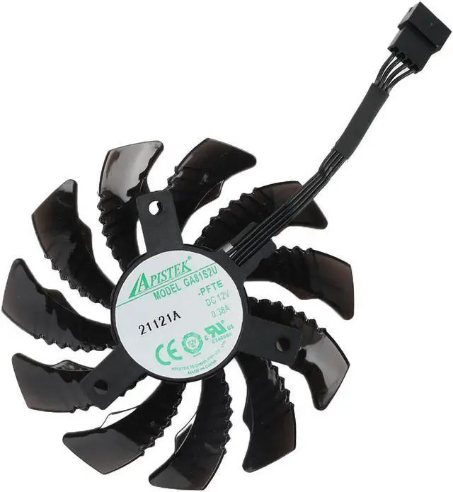 Alt view image 3 of 6 - Original 78MM Cooler Fan Replacement For Gigabyte GeForce RTX 2060 2060S SUPER 2070 GAMING OC Graphics Video Card Cooling