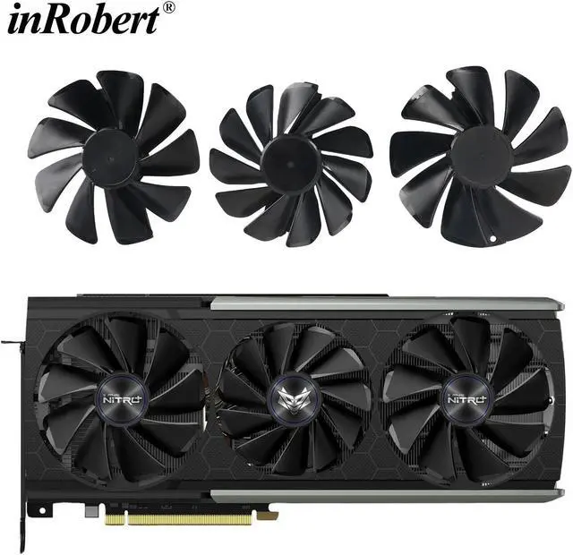 Main image of 3PCS FD10015M12D FDC10H12D9-C 95mm 85mm RX5700 ARGB Cooler Fan For Sapphire RX 5700 XT 8GB NITRO+ Special Edition Video Card
