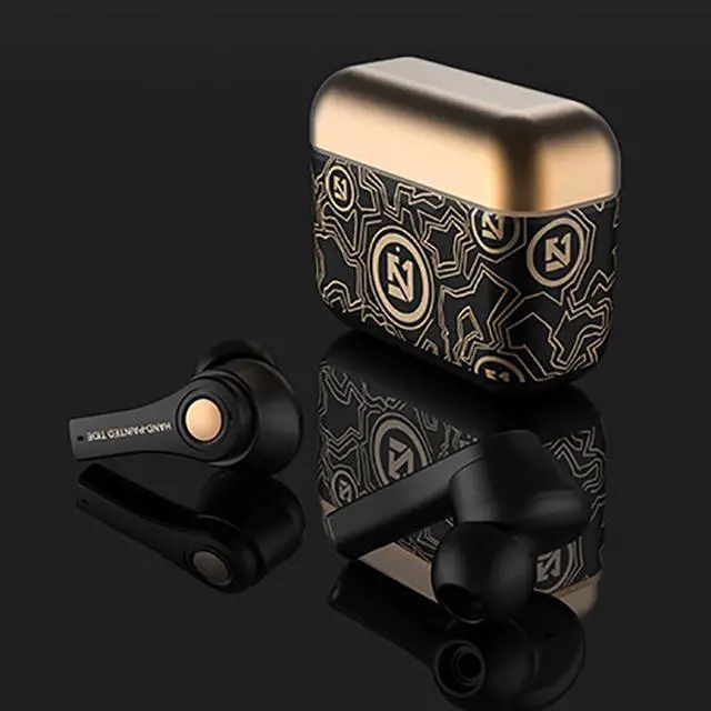 Alt view image 2 of 6 - True Wireless TWS Sports Bluetooth 5.0 Earphones Headset Binaural Earbuds In-ear HiFi Music Headphones with Pop-Up Window 400mAh Charger Box