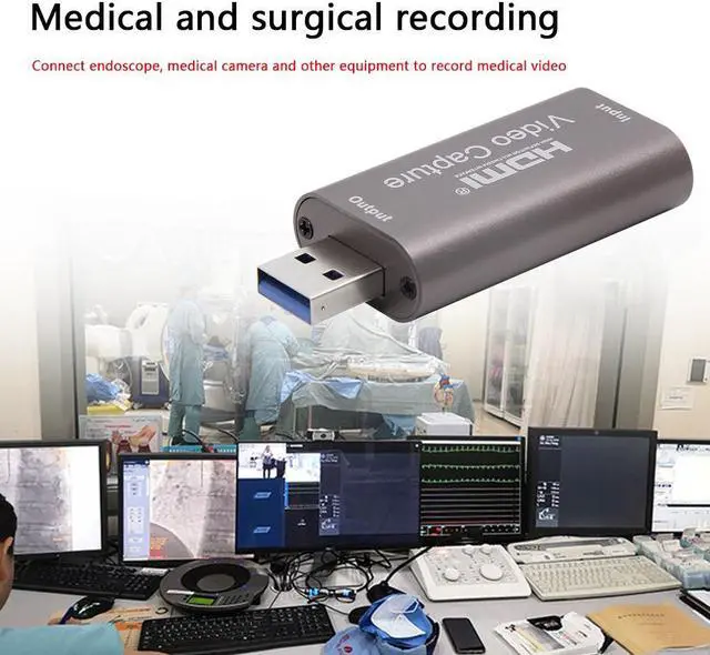 Alt view image 4 of 7 - 1080P USB 3.0 HDMI Capture Card Video Recording Box for Game DVD Camcorder Camera Live Streaming Video Conference Online Teaching Portable USB HD Video Capture Card
