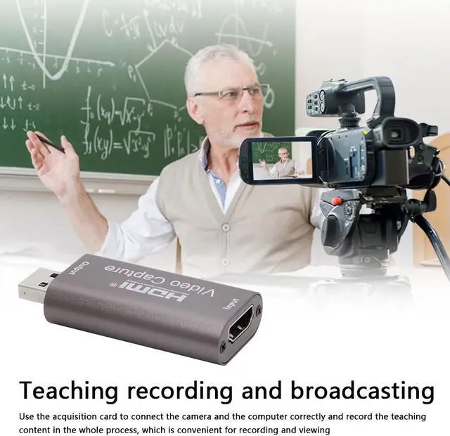 Alt view image 6 of 7 - 1080P USB 3.0 HDMI Capture Card Video Recording Box for Game DVD Camcorder Camera Live Streaming Video Conference Online Teaching Portable USB HD Video Capture Card