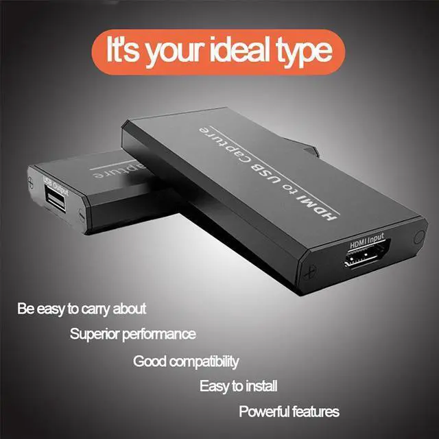 Alt view image 3 of 7 - 4K USB Video Capture Card USB 2.0 HDMI Video Grabber Record adapter with Loop Audio for Record via DSLR Camcorder Camera PC Youtube OBS Live Streaming Broadcast