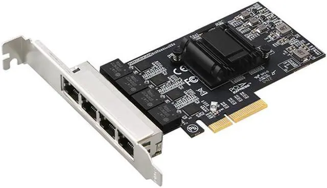 Main image of 2.5Gbps Network Adapter Card Realtek RTL8125B Ghip PCIE Gigabit Ethernett Adapter Card 4 RJ45 Connectors