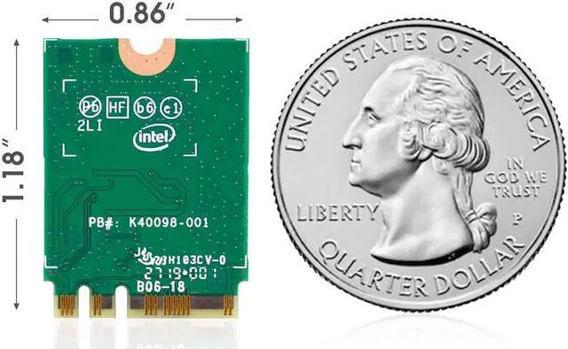 Alt view image 7 of 7 - WiFi 6 M.2 Module AX 3000Mbps Network Adapter with Bluetooth 5.1 Wireless Wi-Fi 6 Card 2.4G/5Ghz 802.11ax MU-MIMO for Laptop PC with Windows 64 bit - Intel Model AX200NGW