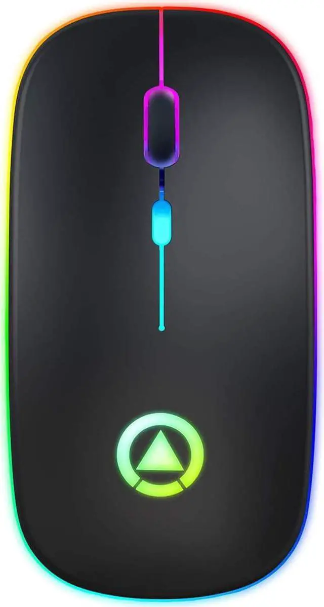 Main image of Wireless Mouse Rechargeable, Bluetooth Wireless Gaming Mouse LED Backlight Portable Optical Office Mouse Slim Silent Three Mode (Bluetooth 5.0 3.0 and 2.4G Wireless) with 3 Adjustable DPI 1600dpi