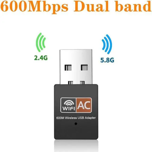 Alt view image 2 of 7 - USB Wireless Adapter AC600Mbps Realtek RTL8811CU Chipset Mini Type Dual Band 11AC WiFi Dongle IEEE 802.11ac 600Mbps for Laptop Desktop IPTV USB 3.0 Network Adapter Support Windows 10 Mac Linux