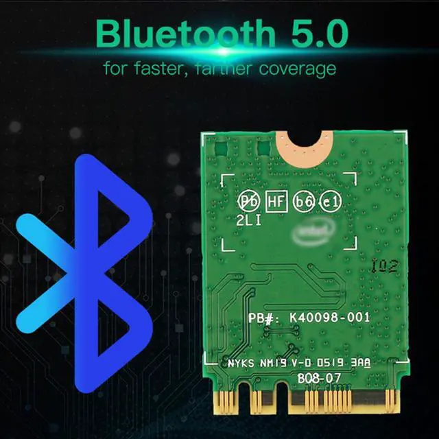 Alt view image 2 of 7 - Dual band 2.4Gbps Wi-Fi 6 AX200NGW 802.11ax/ac MU-MIMO 2x2 Wifi for AX200 NGFF M.2 Bluetooth 5.0 Network Wlan Card