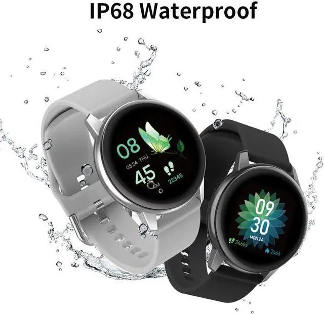 Alt view image 2 of 6 - Smart Watches for Android IOS Phones,Fitness Tracker with Heart Rate Blood Pressure Monitor Message Call Notification IP68 Waterproof Pedometer 1.3" Full Touch Bluetooth Smartwatch for Men Women Kids
