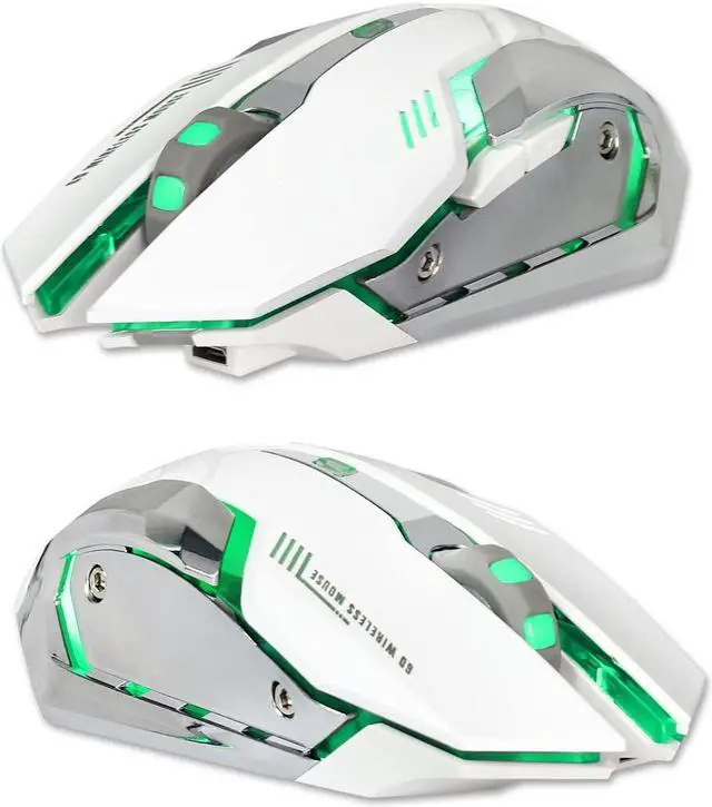 Alt view image 4 of 7 - Wireless Gaming Mouse, 2.4GHZ Rechargeable Wireless Computer Game Mice Built in with 600mAh Battery