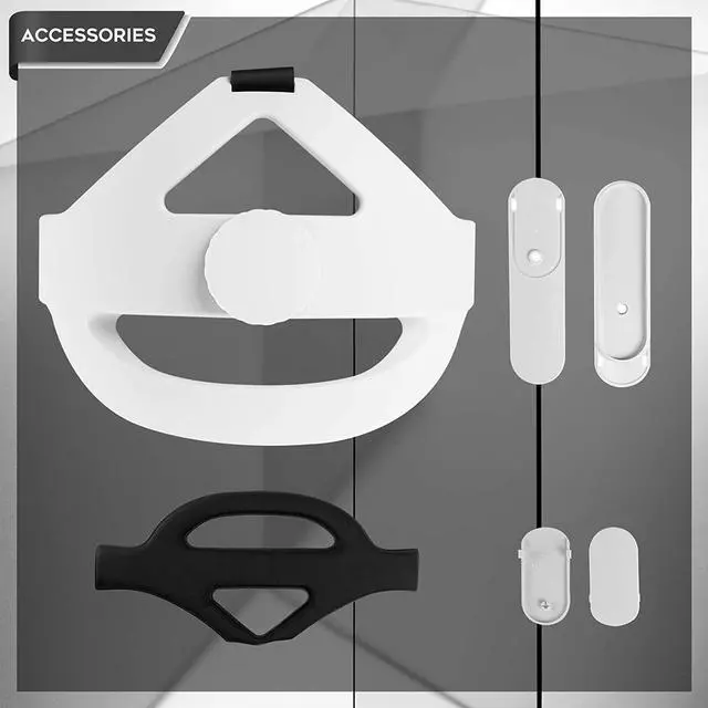 Alt view image 5 of 7 - Adjustable Headband Compatible for Oculus Quest 2 with Head Cushion, Replacement for Elite Strap Comfortable Protective Head Strap Reduce Pressure