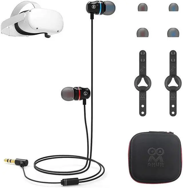 Pair Earbuds Compatible for Oculus Quest 2/ Oculus Rift S Earphone, Noise  Isolating [L/R Single Channel] [360 Degree Surround][Graphene Vibrating