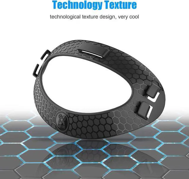Alt view image 5 of 7 - Head Back Padding, Gravity Pressure Balance Cushion Comfortable Soft TPU Pad Accessories for Oculus Quest 2 Headset (Black) eokCXOY
