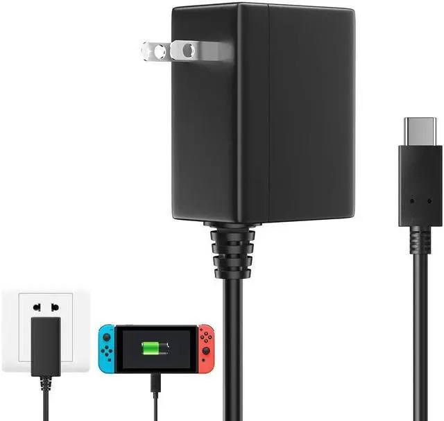 Main image of Charger for Nintendo Switch, Switch Charger AC Adapter Power Supply(15V 2.6A, 5FT USB C Cable, Support TV Mode) Fast Charging Kit Compatible with Switch/Switch Lite/Pro Controller/Switch Dock